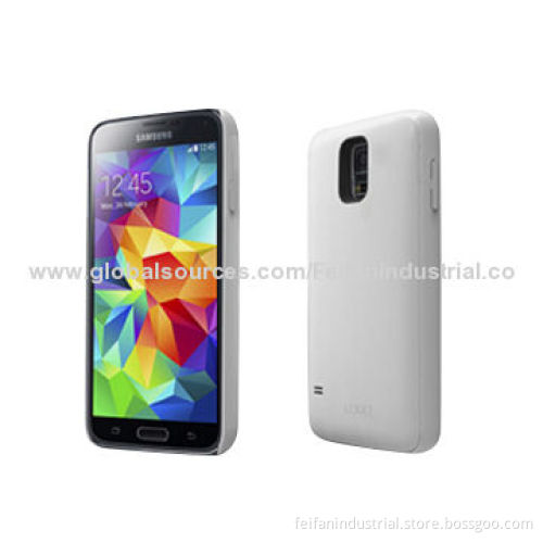 2,600mAh White Phone Case for Samsung Galaxy S5